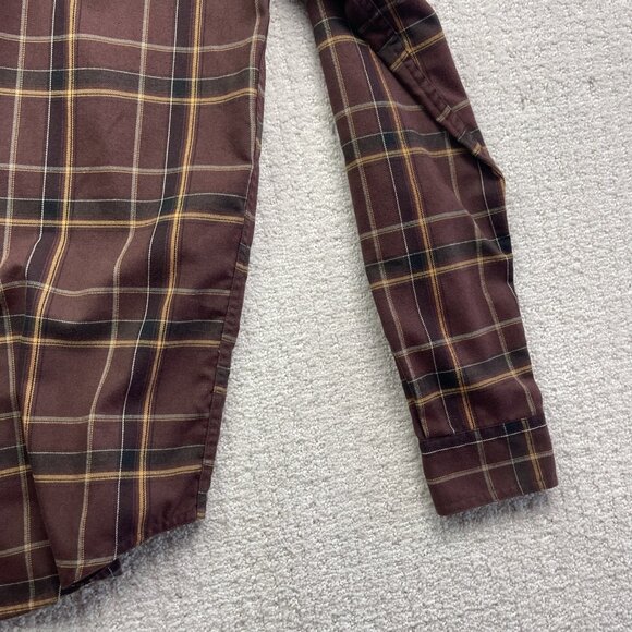 Royal Robbins Shirt Mens S Plaid Long Sleeve Dark Red / Brown Outdoor Western - Picture 13 of 14